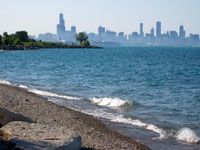 View from south end of lakefront trail